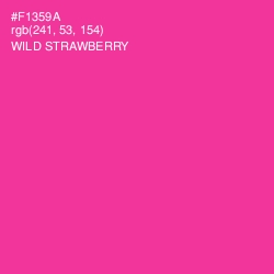 #F1359A - Wild Strawberry Color Image