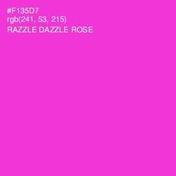 #F135D7 - Razzle Dazzle Rose Color Image