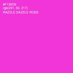 #F135D9 - Razzle Dazzle Rose Color Image