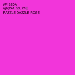 #F135DA - Razzle Dazzle Rose Color Image