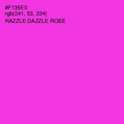 #F135E0 - Razzle Dazzle Rose Color Image