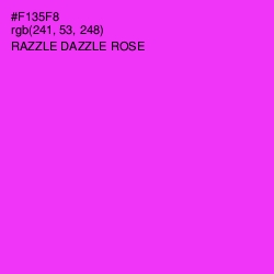 #F135F8 - Razzle Dazzle Rose Color Image