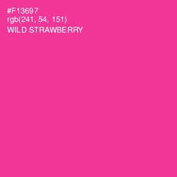 #F13697 - Wild Strawberry Color Image