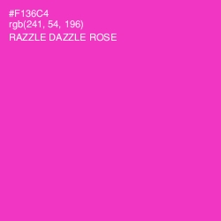 #F136C4 - Razzle Dazzle Rose Color Image