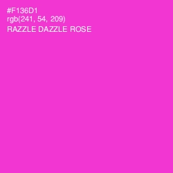 #F136D1 - Razzle Dazzle Rose Color Image