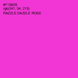 #F136D5 - Razzle Dazzle Rose Color Image