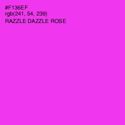 #F136EF - Razzle Dazzle Rose Color Image