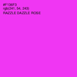 #F136F3 - Razzle Dazzle Rose Color Image