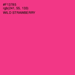 #F13785 - Wild Strawberry Color Image