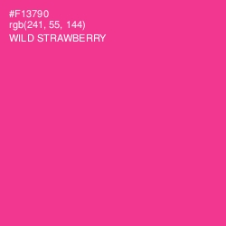 #F13790 - Wild Strawberry Color Image