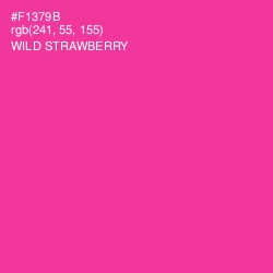 #F1379B - Wild Strawberry Color Image