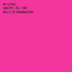#F1379E - Wild Strawberry Color Image