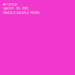 #F137CD - Razzle Dazzle Rose Color Image