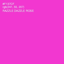 #F137CF - Razzle Dazzle Rose Color Image