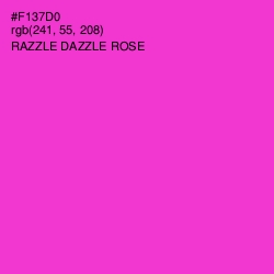 #F137D0 - Razzle Dazzle Rose Color Image