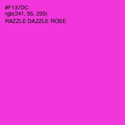 #F137DC - Razzle Dazzle Rose Color Image