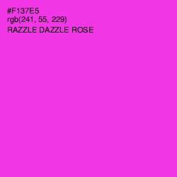 #F137E5 - Razzle Dazzle Rose Color Image