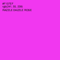 #F137EF - Razzle Dazzle Rose Color Image