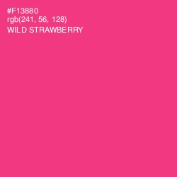 #F13880 - Wild Strawberry Color Image