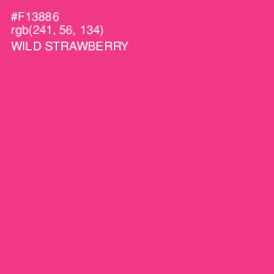 #F13886 - Wild Strawberry Color Image