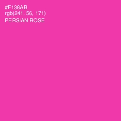 #F138AB - Persian Rose Color Image