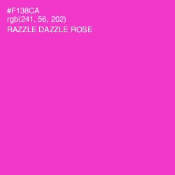 #F138CA - Razzle Dazzle Rose Color Image