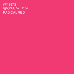 #F13973 - Radical Red Color Image