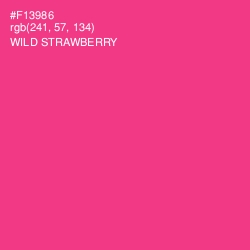 #F13986 - Wild Strawberry Color Image