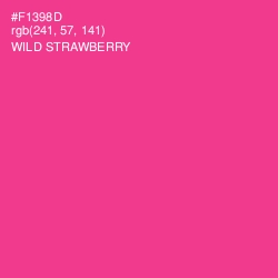 #F1398D - Wild Strawberry Color Image