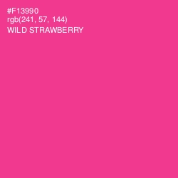 #F13990 - Wild Strawberry Color Image