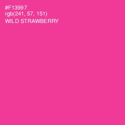 #F13997 - Wild Strawberry Color Image