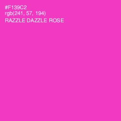 #F139C2 - Razzle Dazzle Rose Color Image