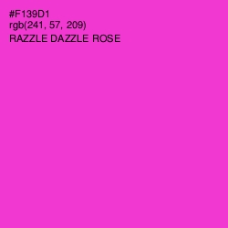 #F139D1 - Razzle Dazzle Rose Color Image