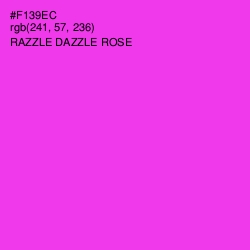 #F139EC - Razzle Dazzle Rose Color Image