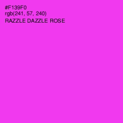 #F139F0 - Razzle Dazzle Rose Color Image