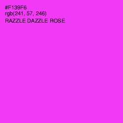 #F139F6 - Razzle Dazzle Rose Color Image