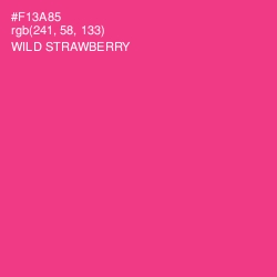 #F13A85 - Wild Strawberry Color Image