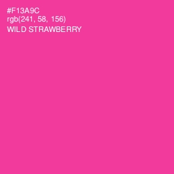 #F13A9C - Wild Strawberry Color Image