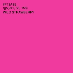 #F13A9E - Wild Strawberry Color Image