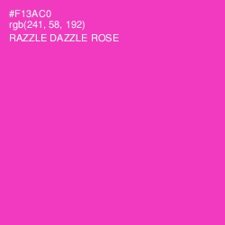 #F13AC0 - Razzle Dazzle Rose Color Image