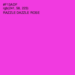 #F13ADF - Razzle Dazzle Rose Color Image