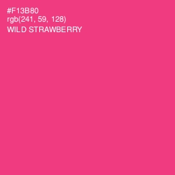 #F13B80 - Wild Strawberry Color Image