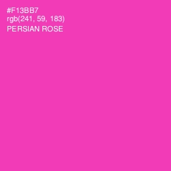 #F13BB7 - Persian Rose Color Image