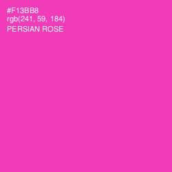 #F13BB8 - Persian Rose Color Image