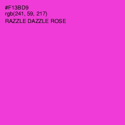 #F13BD9 - Razzle Dazzle Rose Color Image