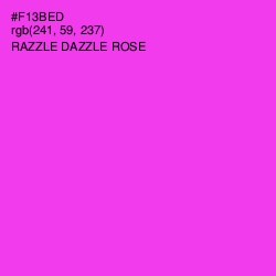 #F13BED - Razzle Dazzle Rose Color Image