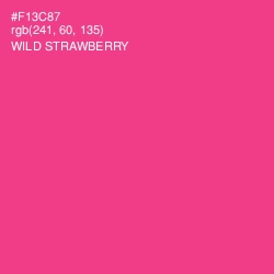 #F13C87 - Wild Strawberry Color Image