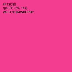 #F13C90 - Wild Strawberry Color Image