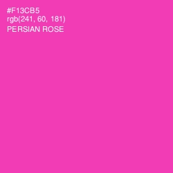 #F13CB5 - Persian Rose Color Image