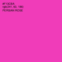 #F13CBA - Persian Rose Color Image